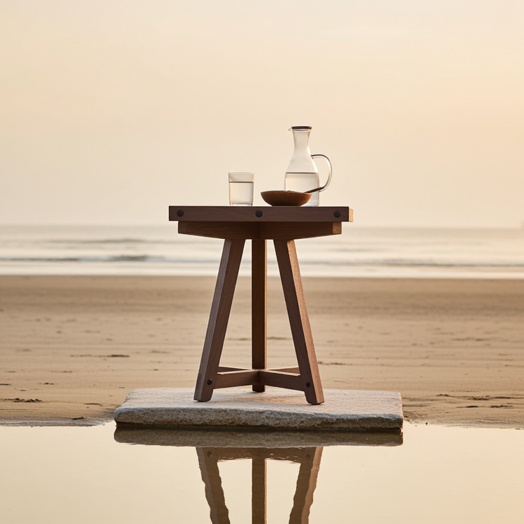 Thermally Modified Red Oak Tall Table - 19" Top