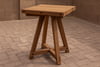 Handcrafted Thermally Modified Red Oak Tall Table - 19" Top