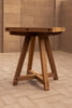 Handcrafted Thermally Modified Red Oak Tall Table - 19" Top