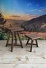 Handcrafted Thermally Modified Red Oak Small Table - 15" Top