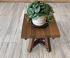 Handcrafted Thermally Modified Red Oak Small Table - 15" Top