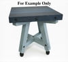 Handcrafted in USA, Outdoor Table, Unfinished Hardwood Red Oak 15" W X 14.5" L X 16.0" H