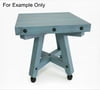 Handcrafted in USA, Outdoor Table, Unfinished Hardwood Red Oak 15" W X 14.5" L X 16.0" H