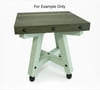 Handcrafted in USA, Outdoor Table, Unfinished Hardwood Red Oak 15" W X 14.5" L X 16.0" H