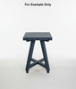 Handcrafted in USA, Outdoor Table, Unfinished Hardwood Red Oak 15" W X 14.5" L X 24.75" H