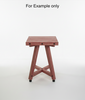 Handcrafted in USA, Outdoor Table, Unfinished Hardwood Red Oak 15" W X 14.5" L X 24.75" H