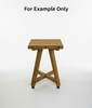 Handcrafted in USA, Outdoor Table, Unfinished Hardwood Red Oak 15" W X 14.5" L X 24.75" H