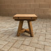 Handcrafted Thermally Modified Red Oak Small Table - 15" Top