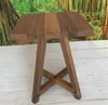 Handcrafted Thermally Modified Red Oak Tall Table - 19" Top